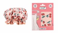 The Vintage Cosmetic Company Pink & Red Cherry Print Shower Cap