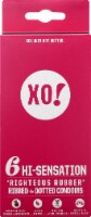 XO! Righteous Rubber Hi-Sensation Ribbed + Dotted Condoms