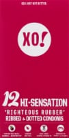 XO! Hi-Sensation Ribbed + Dotted Condoms