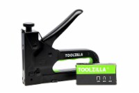 TOOLZILLA Heavy Duty Staple Gun & Staple Selection Pack - All Black Special Edition