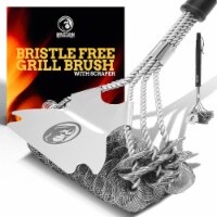 MOUNTAIN GRILLERS Bristle Free Brush for Checkerboard Steak & Damage-Free Grilling