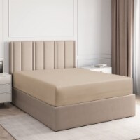 CGK Linens Deep Pocket 14 - 16 Inch Microfiber Fitted Sheet - Full - Cream