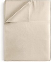 CGK Linens Single Flat Sheet/Top Sheet Double Brushed Microfiber - Twin Extra Long - Cream