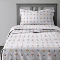 CGK Linens Kids 4 Piece Microfiber Sheet Set - Full - Football