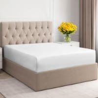 CGK Linens Cotton Fitted Sheet 14 - 16 Deep Pocket - Full - White