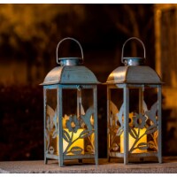 SteadyDoggie 2 Pack Solar Lanterns Hummingbird Blue 2 Pack Foods Co
