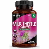 Milk Thistle Tablets - 80% Silymarin High Strength - One A Day - 4 Months Supply