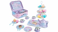 Jewelkeeper Cotton Candy Unicorn Tea Party Set for Girls