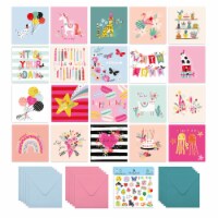 Cute Sweet Birthday Cards Multipack - 20 Pack Assortment - For Men Women Boys Girls Him Her