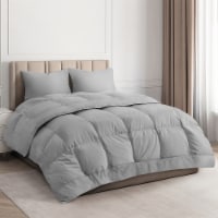CGK Linens Goose Down Alternative Comforter - Twin - Light Gray