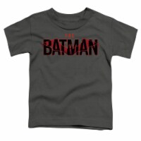 The Batman Logo With Red Bat Short Sleeve Toddler Tee / T-Shirt Perspective: Main