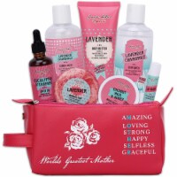 Luxury Skincare Bath Basket for Women. Bath & Body Spa Gift Set for Mom & Wife