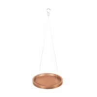 Ecopots Indoor/Outdoor Round Recycled Plastic Modern Hanging Saucer, Terracotta, 14
