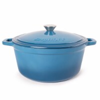 BergHOFF Neo Cast Iron Round Casserole Dish - Blue