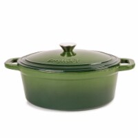 BergHOFF Cast Iron Oval Casserole Dish - Green