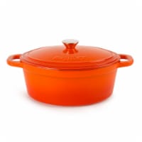 BergHOFF Neo Cast Iron Oval Casserole Dish - Orange