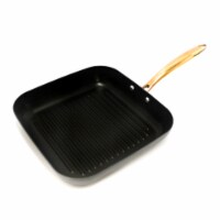 BergHOFF Hard Anodized Grill Pan - Black/Rose Gold