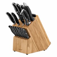 BergHOFF Essentials Forged Stainless Steel Cutlery 15 Piece Knife Block Set