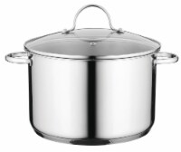 BergHOFF Comfort 10-Inch 18/10 Stainless Steel Stockpot 7.2Qt., Glass Lid Perspective: Main