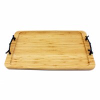 BergHOFF Bamboo Tray with Wrought Iron Handles
