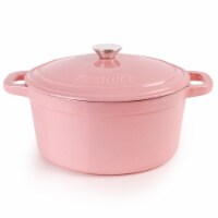 BergHOFF Neo Cast Iron Round Covered Stockpot - Pink 7 qt