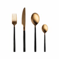 BergHOFF Gem Plated Flatware Set - Gold / Black