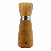 CrushGrind Kyoto Salt or Pepper Spice Mill Patented Ceramic Grinder Oak 17cm