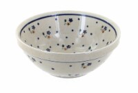 Blue Rose Polish Pottery Country Meadow Small Serving Bowl