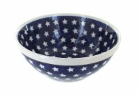 Blue Rose Polish Pottery Stars Medium Serving Bowl