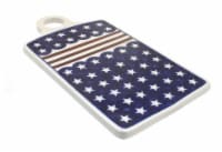 Blue Rose Polish Pottery Stars & Stripes Cutting Board