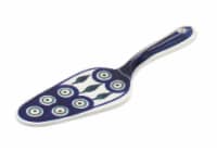 Blue Rose Polish Pottery Peacock Cake Server