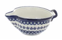 Blue Rose Polish Pottery Flowering Peacock Batter Bowl