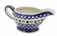 Blue Rose Polish Pottery Nature Gravy Boat