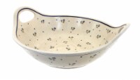 Blue Rose Polish Pottery Country Meadow Deep Bowl with Handles