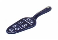 Blue Rose Polish Pottery Winter Nights Cake Server