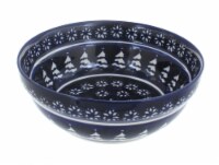 Blue Rose Polish Pottery Winter Nights Cereal/Soup Bowl