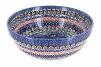 Blue Rose Polish Pottery Blue Art Cereal/Soup Bowl