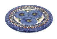 Blue Rose Polish Pottery Blue Art Trivet