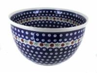 Blue Rose Polish Pottery Nature Large Mixing Bowl
