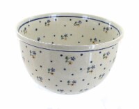 Blue Rose Polish Pottery Country Meadow Medium Mixing Bowl