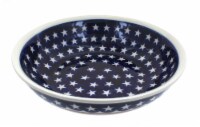 Blue Rose Polish Pottery Stars & Stripes Large Salad Bowl