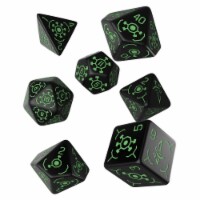Q-Workshop Ingress Enlightened Roleplaying 7 Piece Dice Set