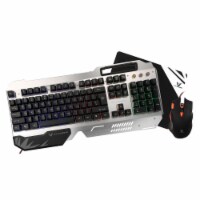 VX Gaming Combat Series Metal Combo Back - Silver