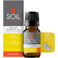 SOiL Organic Lemon Essential Oil (Citrus Limon) 10ml