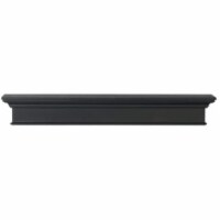 Pearl Mantels Henry Fireplace Mantel Shelf MDF, 60 Inch, Black Paint( Pack of 2 )