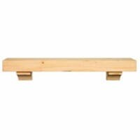 Pearl Mantels 412-60 Shenandoah Pine Fireplace Mantel Shelf, 60 , Unfinished( Pack of 2 )