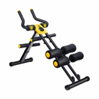 MBB Adjustable Multifunction Abdominal Home Gym Equipment Workout Chair, Black