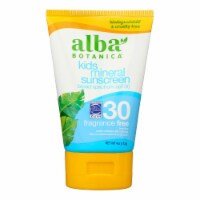 Alba Botanica - Very Emollient Natural Sun Block Mineral Protection Kids SPF 30 - 4 oz