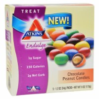 Atkins Endulge Bars - Chocolate Peanut Candies - 1.2 oz - 5 Count - Pack of 3