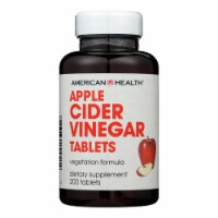 American Health - Apple Cider Vinegar - 300 mg - 200 Tablets - Pack of 3